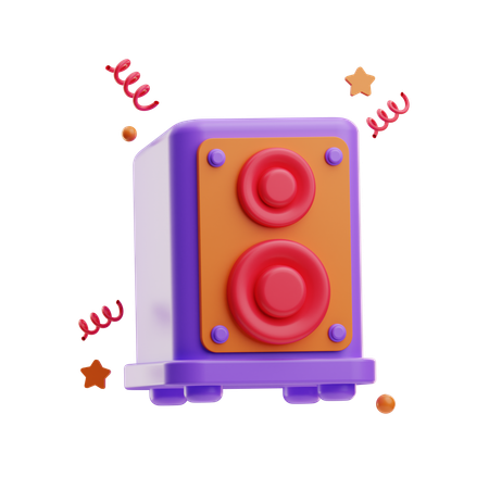 スピーカー  3D Icon