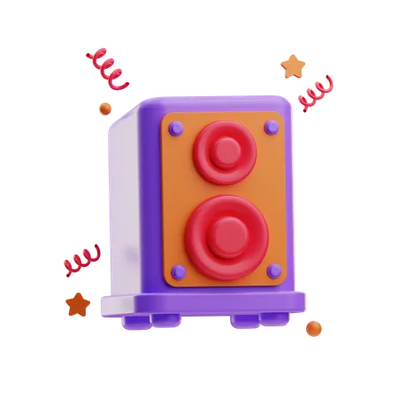 スピーカー  3D Icon