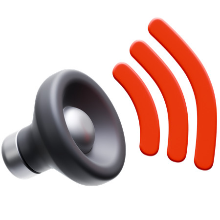 Speaker  3D Icon