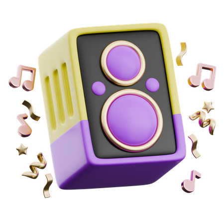 Speaker  3D Icon