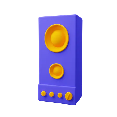 Speaker  3D Icon