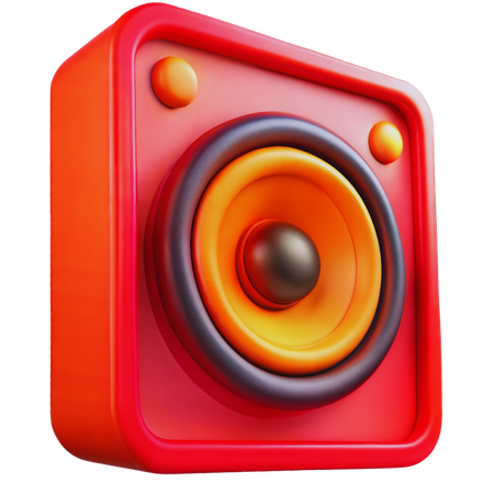 Speaker  3D Icon