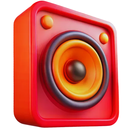 Speaker  3D Icon