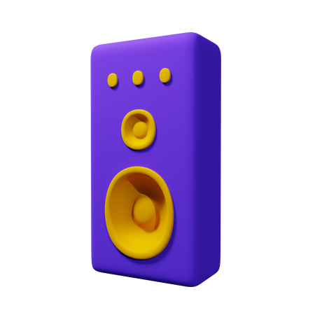 Speaker  3D Icon