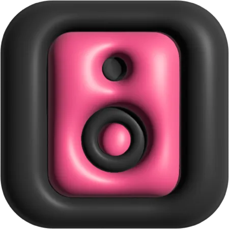 Speaker  3D Icon