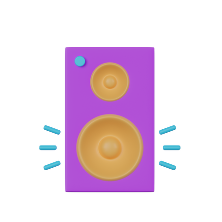 Speaker  3D Icon