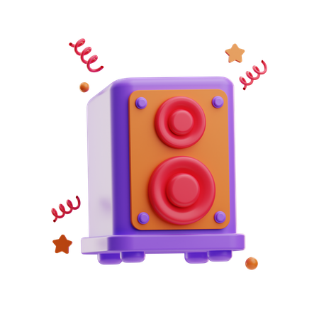 Speaker  3D Icon