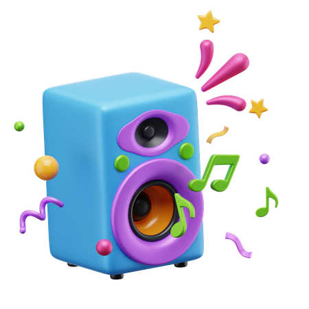 Speaker  3D Icon