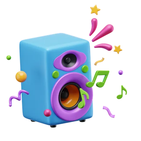 Speaker  3D Icon