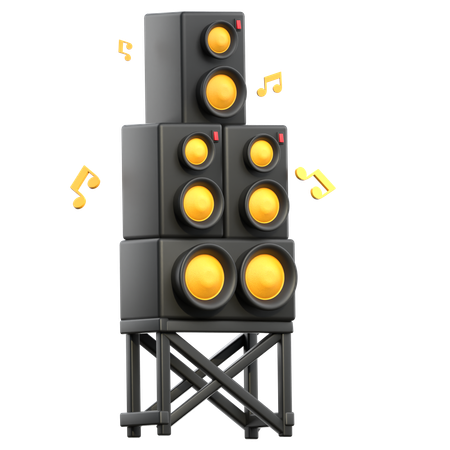 Speaker  3D Icon