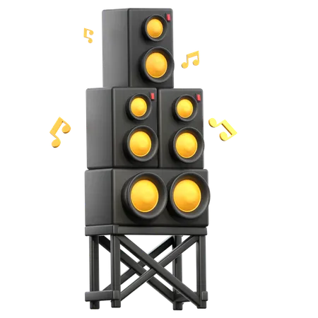 Speaker  3D Icon