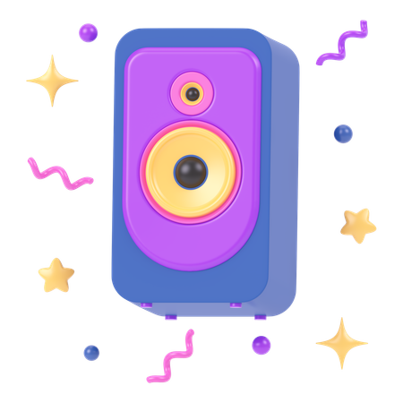 Speaker  3D Icon