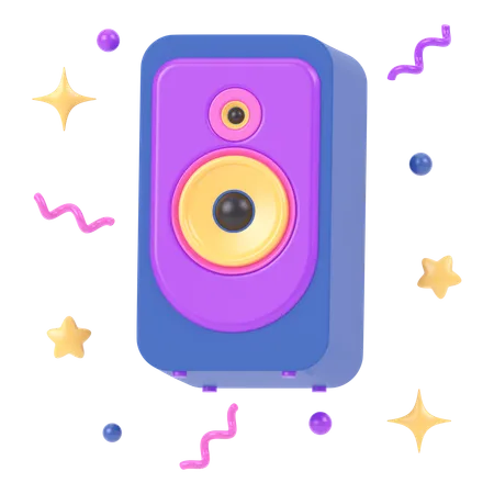 Speaker  3D Icon