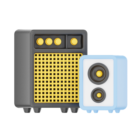 Speaker  3D Icon