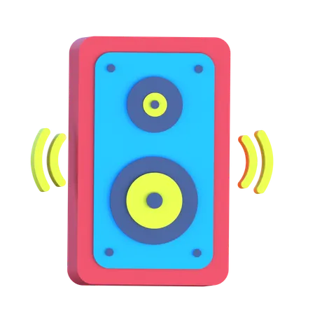 Speaker  3D Icon