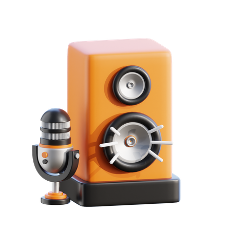 Speaker  3D Icon