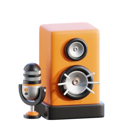 Speaker  3D Icon