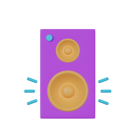 Speaker  3D Icon