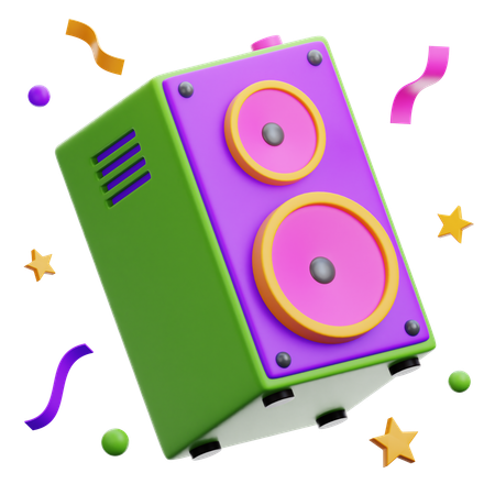 Speaker  3D Icon