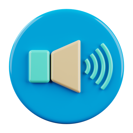 Speaker  3D Icon