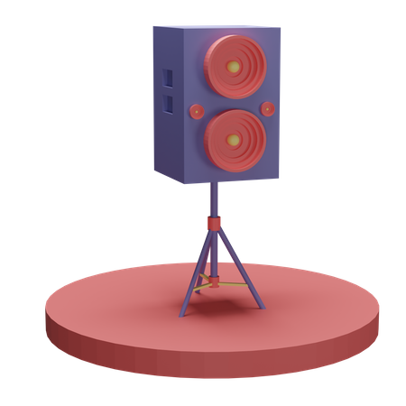 Speaker 3D Illustration