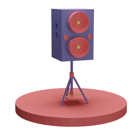 Speaker  3D Illustration