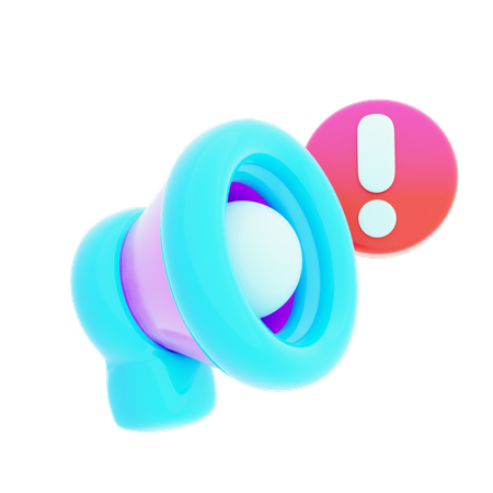 Speaker Alert  3D Icon