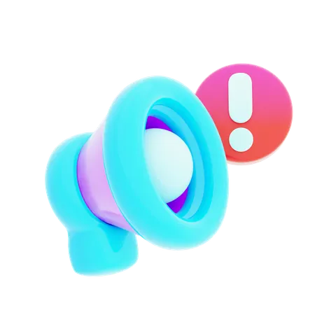 Speaker Alert  3D Icon