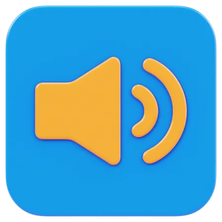 Speaker App  3D Icon