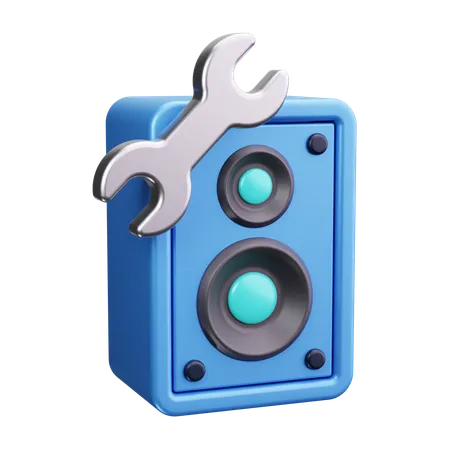 Speaker Service  3D Icon