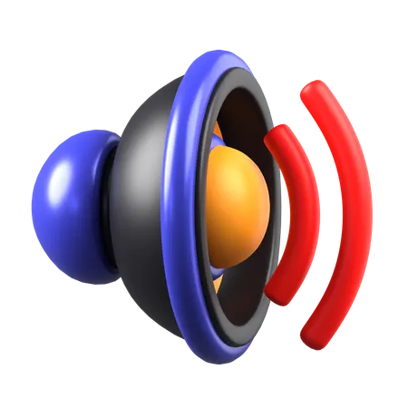 Speaker Sound  3D Icon