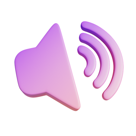 Speaker Symbol  3D Icon