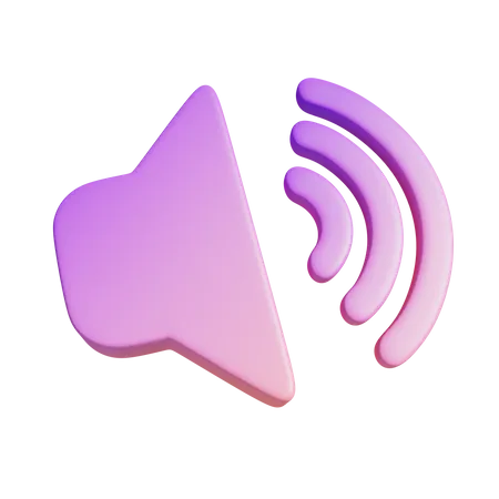 Speaker Symbol  3D Illustration