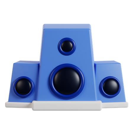 Speaker System  3D Icon