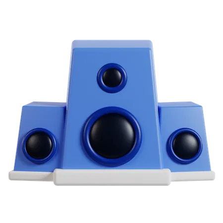 Speaker System  3D Icon