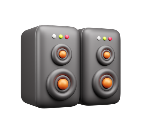 Speakers  3D Icon