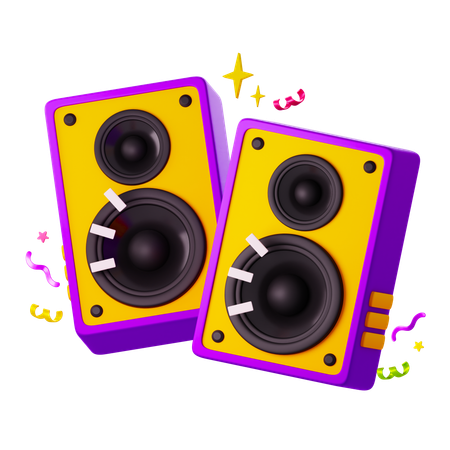 Speakers  3D Icon