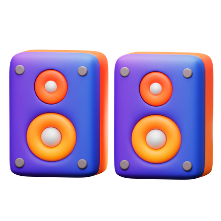 Speakers 3D Icon