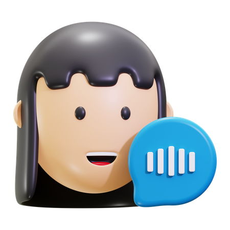 Speaking  3D Icon