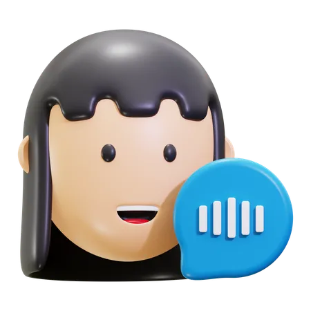 Speaking  3D Icon