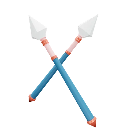 Spear 3D Illustration