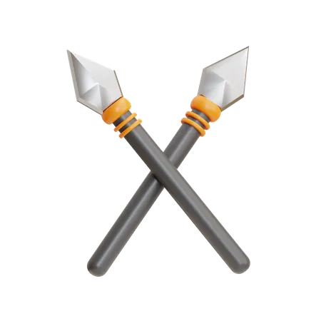 Spear Cross  3D Icon