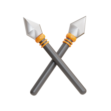 Spear Cross  3D Icon