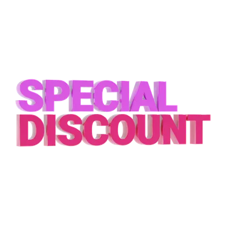 Special discount  3D Icon