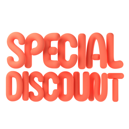 Special discount  3D Icon