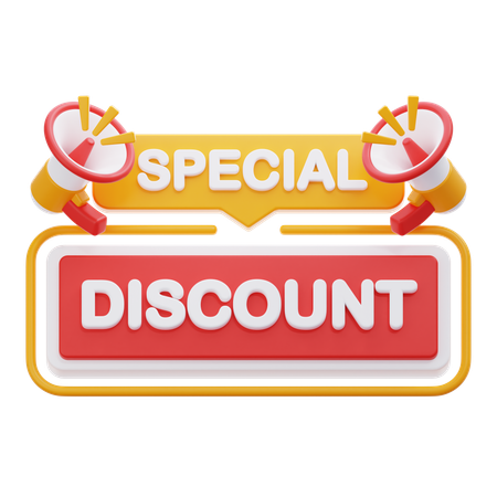 Special Discount  3D Icon