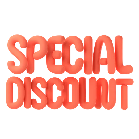 Special discount  3D Icon
