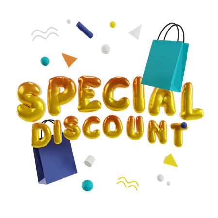 Special Discount Offer 3D Illustration