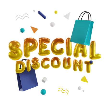 Special Discount Offer  3D Illustration