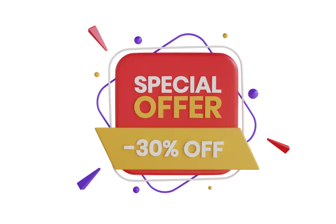 Special Offer 30%  3D Icon